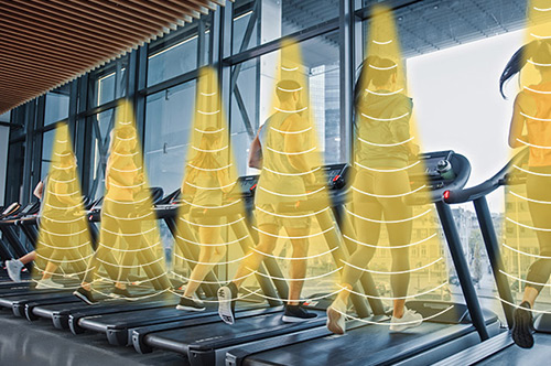 健身房設施定向發聲,各音區互相獨立